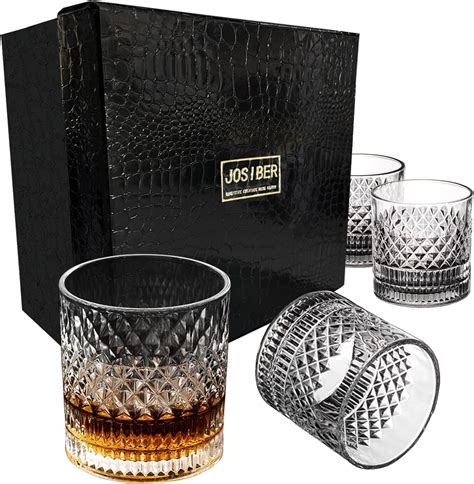 Amazon Lysenn Whiskey Glasses For Men Old Fashioned Glass With