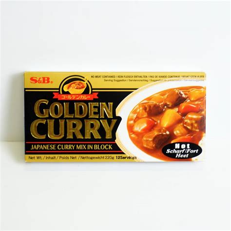 S B Golden Curry Hot 220 G 12 Servings ITEMS WASO Japanese Food Grocery Delivery In UK