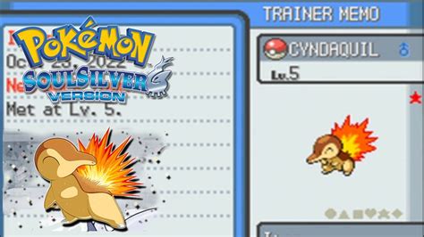 Shiny Cyndaquil In HGSS 1998 SRs YouTube