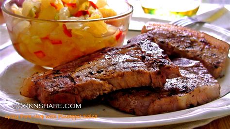 Pork Chops With Pineapple Salsa Cook N Share World Cuisines