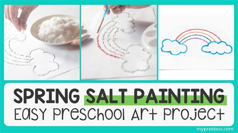 Spring Salt Painting Easy Preschool Art Project