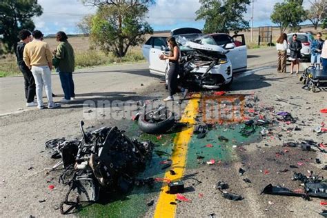 Motociclista murió en choque en la carretera libre Ensenada Tijuana