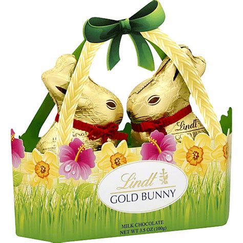 Lindt Gold Bunny Milk Chocolate 2 Ct Packaged Candy Langensteins