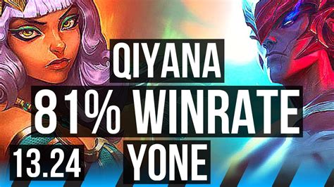 Qiyana Vs Yone Mid Rank Qiyana Winrate Tr