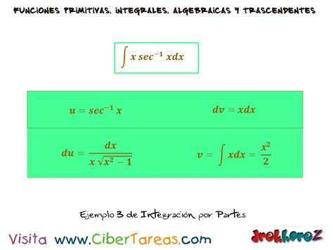 Calculo Integral Por Partes Cibertareas