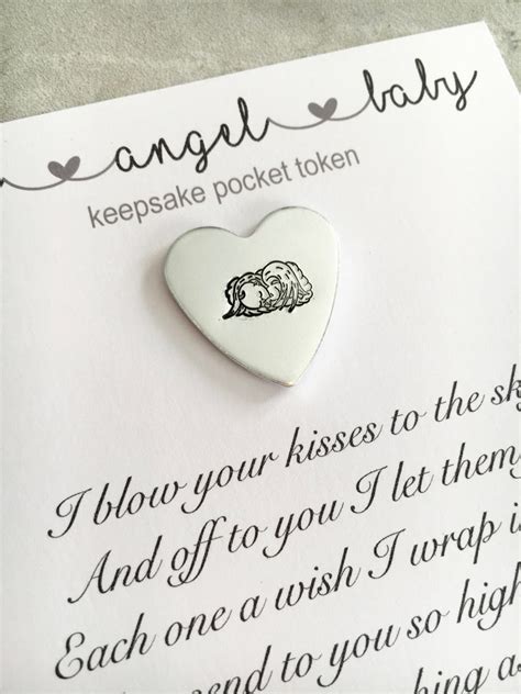 Angel Baby Miscarriage Keepsake Angel Pocket Token Baby Etsy