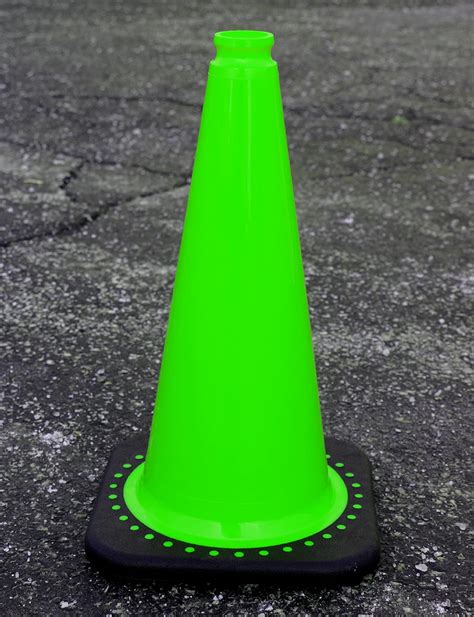 Lime Inch Jbc Traffic Cone With Lettering Crl S Traffic Safety