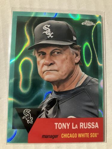 2022 Chrome Platinum Anniversary Aqua Lava Refractor Tony LaRussa La