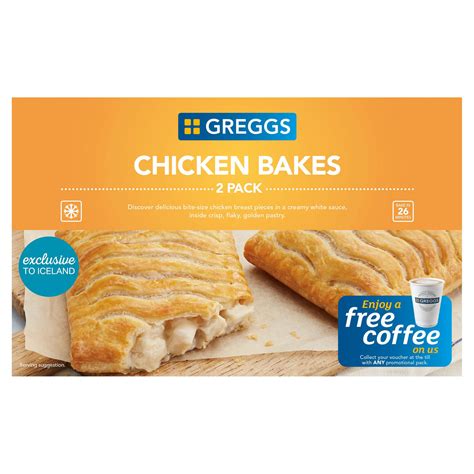 Greggs 2 Chicken Bakes 306g Greggs Iceland Foods