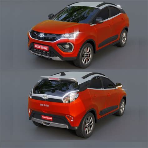 Tata Nexon Free Modern Cars Models Blenderkit