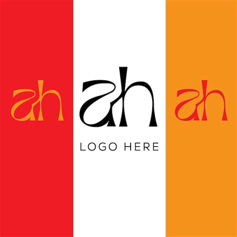 Premium Vector Ah Initial Letter Logo Design