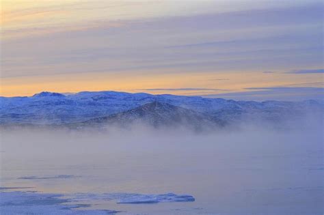 The sunrice in Finnmark, Northern Norway