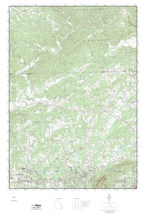 Mytopo Matt Georgia Usgs Quad Topo Map