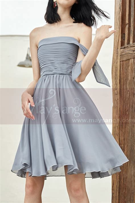 Robe Cocktail Grise Pour Mariage