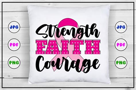 Strength Faith Courage Design PNG Graphic By Titu Store Creative Fabrica