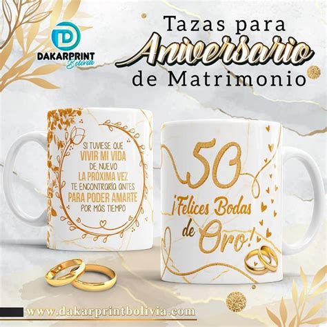 Taza de Aniversario de Boda Celebra tus años de aniversario de bodas