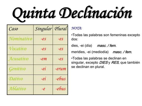 PPT Declinaciones De La Lengua Latina PowerPoint Presentation Free