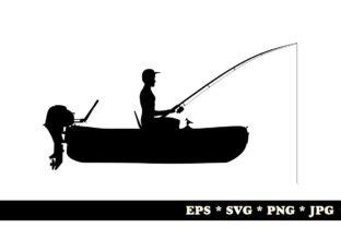 Fishing Boat Silhouette Graphic By Norsob Creative Fabrica