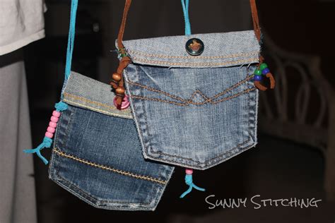 Sunny Stitching Jean Pocket Purse Tutorial