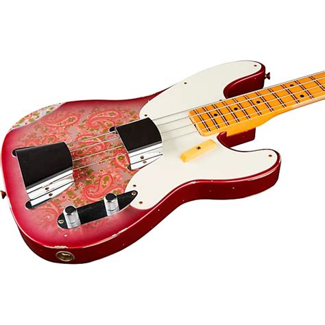 Platinum Fender Custom Shop Limited Edition 51 Precision Bass Relic Aged Pink Paisley Guitar