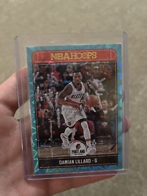 Panini Nba Hoops Teal Explosion Damian Lillard Ebay