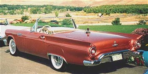 1957 Ford thunderbird stock colors