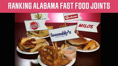 Ranking Alabama Based Fast Food Joints Bless Your Rank This Is