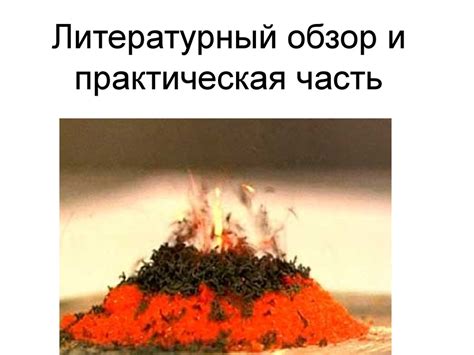 Литературный обзор и практическая часть - online presentation