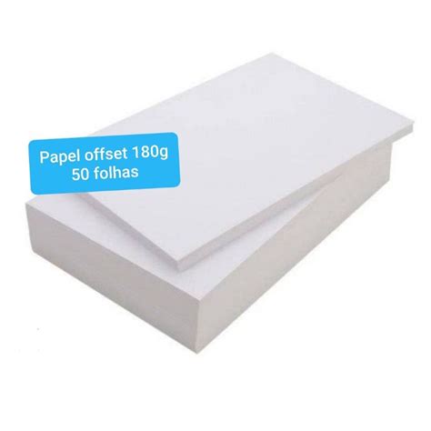 Papel Offset 180g Chambril A4 Branco Shopee Brasil