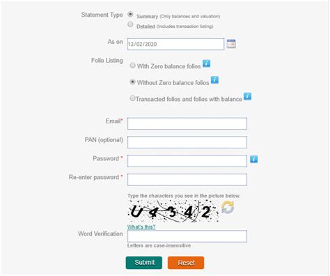 Mutual Fund Statement How To Download Consolidated Account Statement