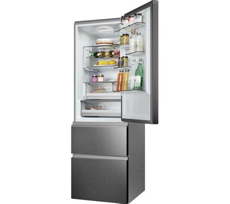 HAIER HTW5618ENMP Fridge Freezer Platinum Inox 34005542 Currys