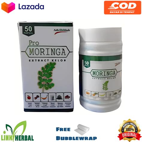 Pro Moringa Kapsul Ekstrak Daun Kelor Ash Shihhah Isi Kapsul