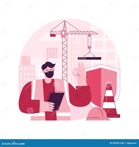 Building Safety Abstract Concept Vector Illustration Stock Vector