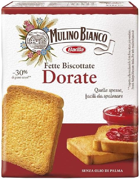 Mulino Bianco Fette Biscottate Le Dorate G Pacchi Da G