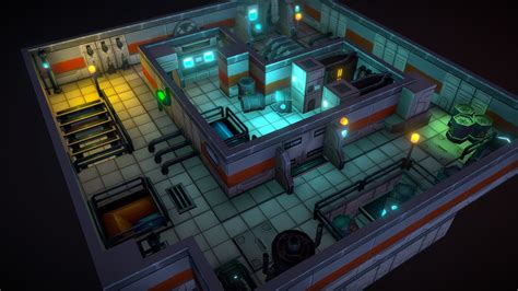 Sci Fi Modular Space Laboratory 3d Model By Honeti 38fcaab Sketchfab