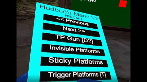 Best Free Mod Menus In Gorilla Tag Hudbuds Menu Overpowerd Menu Swaggys