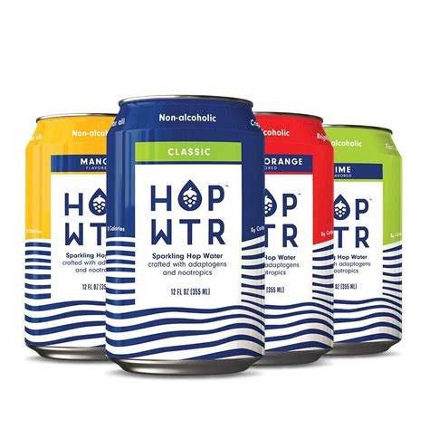 Hop Wtr Sparkling Hop Water Variety Pack 12 Pack Na Beer No