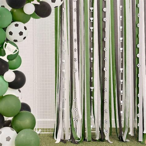 Football Party Backdrop Decorations, Paper Streamer Photo Decorations ...