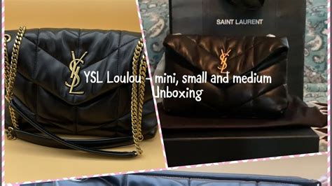 Ysl Loulou Mini Small And Medium Puffer Unboxing Youtube