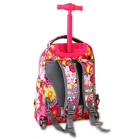 Lollipop Poppy Pansy Kids Rolling Backpack with Lunch Bag | Wayfair