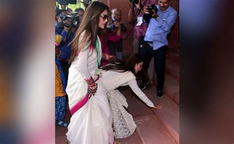 Nusrat Jahan And Mimi Chakraborty First Time Parliamentarians Take Oath