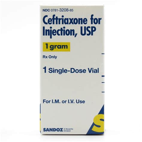 Ceftriaxone Sodium Powder Sdv Gram Vial Mcguff