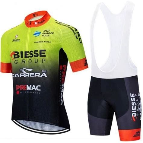 Maillot De Cyclisme Homme Manches Courte Cuissard Bretelle V Lo Vtt