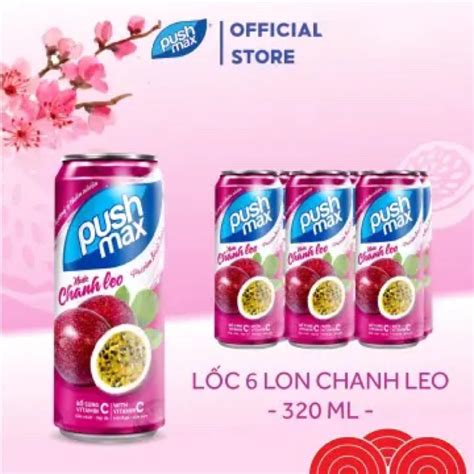 Lốc 6 Lon Nước Chanh Leo Đại Việt Push Max 330ml Shopee Việt Nam