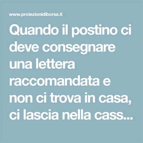 Avviso Di Giacenza Ecco Come Capire Di Cosa Si Tratta