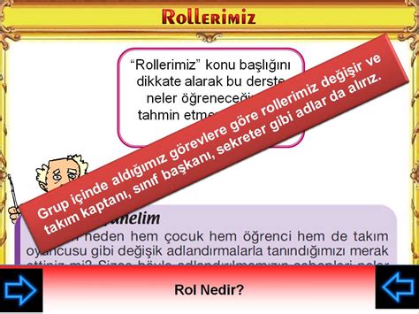 5 Sınıf Sosyal Bilgiler 1 Ünite Haklarımızı Öğrenelim Rollerimiz Ders