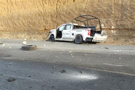 Siete Elementos De La Guardia Nacional Heridos En Accidente