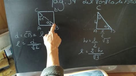 Geometria Applicazione Del Teorema Di Pitagora A Triangoli Rettangoli Con Angoli Di 45° 30° 60