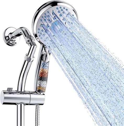 Filtered Shower Head With Handheld 15 Inch 9 Spray Modes Veken