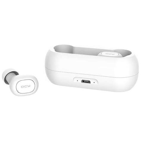 QCY T1C TWS White True Wireless Earbuds 5 0 Bluetooth Headphones 80hrs